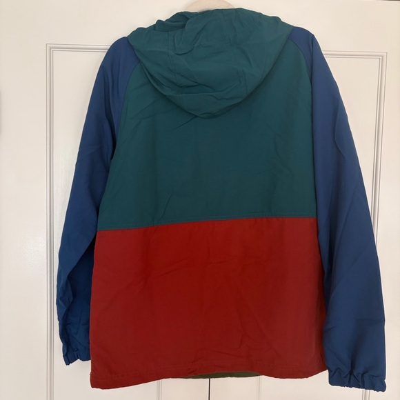 L.L. Bean Colorblock Anorak Windbreaker Jacket Hooded Pullover Small - Picture 2 of 6
